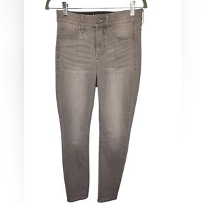 White House Black Market Women's Mist Gray Skinny Jeans Modern Fit Size 25